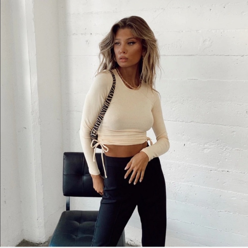 Princess Polly long sleeve top with cinched sides